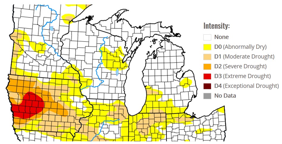 Drought Monitor as of Sept. 8